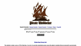 What Pirateunblocker.info website looked like in 2018 (6 years ago)