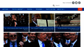What Politifact.com website looked like in 2018 (6 years ago)