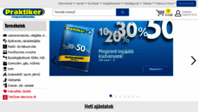 What Praktiker.hu website looked like in 2018 (7 years ago)