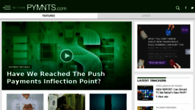 What Pymnts.com website looked like in 2018 (6 years ago)