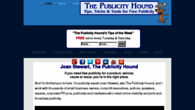What Publicityhound.com website looked like in 2018 (6 years ago)