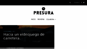 What Presura.es website looked like in 2018 (6 years ago)