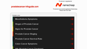 What Prostatecancer-infoguide.com website looked like in 2018 (6 years ago)