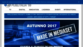 What Publitalia.it website looked like in 2018 (6 years ago)