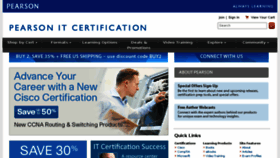 What Pearsonitcertification.com website looked like in 2018 (7 years ago)