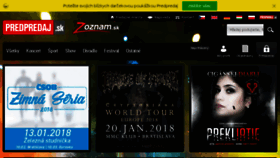 What Predpredaj.zoznam.sk website looked like in 2018 (6 years ago)