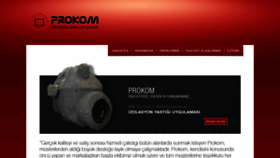 What Prokomsan.com website looked like in 2018 (6 years ago)