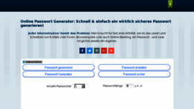 What Passwort-generator.com website looked like in 2018 (6 years ago)