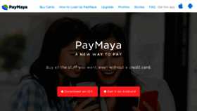 What Paymaya.com website looked like in 2018 (6 years ago)