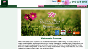 What Primrose.co website looked like in 2018 (6 years ago)