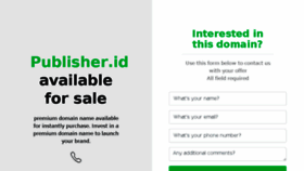 What Publisher.id website looked like in 2018 (6 years ago)