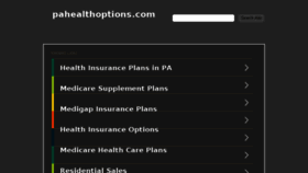 What Pahealthoptions.com website looked like in 2018 (6 years ago)