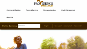 What Providence.bank website looked like in 2018 (6 years ago)