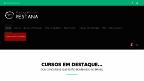 What Portuguescompestana.com.br website looked like in 2018 (6 years ago)