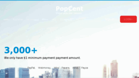 What Popcent.net website looked like in 2018 (6 years ago)