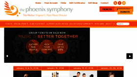 What Phoenixsymphony.org website looked like in 2018 (6 years ago)