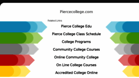 What Piercecollege.com website looked like in 2018 (6 years ago)