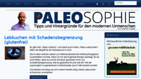What Paleosophie.de website looked like in 2018 (6 years ago)