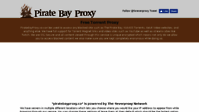 What Piratebayproxy.co website looked like in 2018 (6 years ago)
