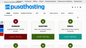 What Pusathosting.com website looked like in 2018 (6 years ago)