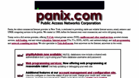 What Panix.com website looked like in 2018 (6 years ago)