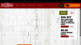 What Pizzaranch.com website looked like in 2018 (6 years ago)