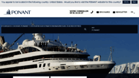 What Ponant.com website looked like in 2018 (6 years ago)
