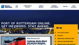 What Portofrotterdam.com website looked like in 2018 (6 years ago)