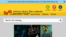 What Prattlibrary.org website looked like in 2018 (6 years ago)