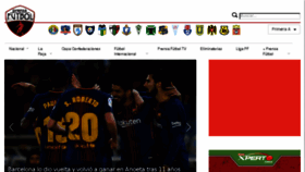 What Prensafutbol.cl website looked like in 2018 (6 years ago)