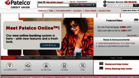What Patelco.com website looked like in 2018 (6 years ago)