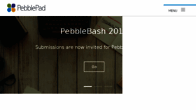 What Pebblepad.co.uk website looked like in 2018 (6 years ago)