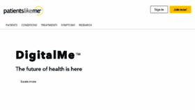 What Patientslikeme.com website looked like in 2018 (6 years ago)