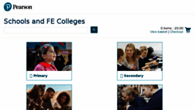 What Pearsonschoolsandfecolleges.co.uk website looked like in 2018 (6 years ago)
