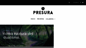 What Presura.es website looked like in 2018 (6 years ago)