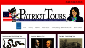 What Patriottoursnyc.com website looked like in 2018 (6 years ago)