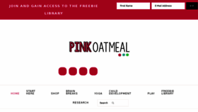 What Pinkoatmeal.com website looked like in 2018 (6 years ago)