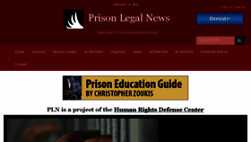 What Prisonlegalnews.org website looked like in 2018 (6 years ago)