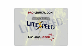 What Pro2.linuxpl.com website looked like in 2018 (6 years ago)