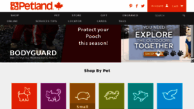 What Petland.ca website looked like in 2018 (6 years ago)