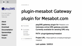 What Playsms.org website looked like in 2018 (6 years ago)