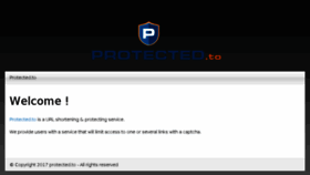 What Protected.to website looked like in 2018 (6 years ago)