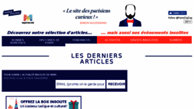 What Pariszigzag.fr website looked like in 2018 (6 years ago)
