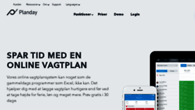 What Planday.dk website looked like in 2018 (6 years ago)