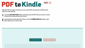 What Pdf2kindle.com website looked like in 2018 (6 years ago)