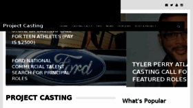 What Projectcasting.com website looked like in 2018 (6 years ago)