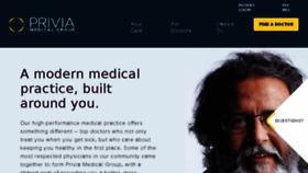 What Priviamedicalgroup.com website looked like in 2018 (6 years ago)