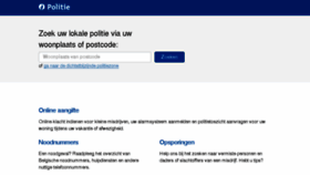 What Politie.be website looked like in 2018 (6 years ago)