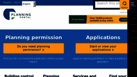 What Planningportal.co.uk website looked like in 2018 (6 years ago)