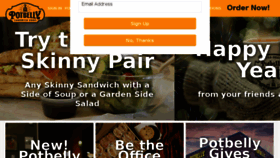 What Potbelly.com website looked like in 2018 (6 years ago)